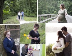 zwangerschap fotoshoot op locatie buiten