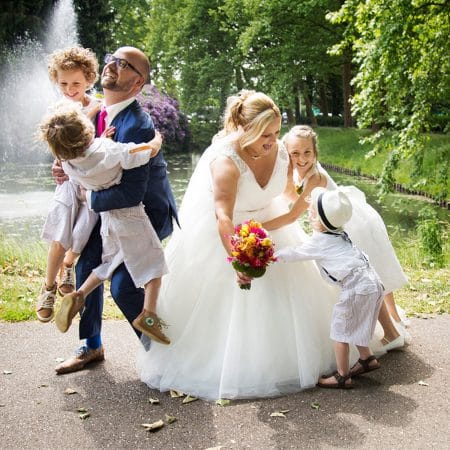 bruidsreportage buiten fotograaf vierkant