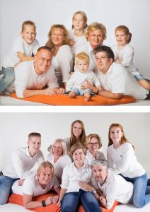 familiefoto vroeger namaken