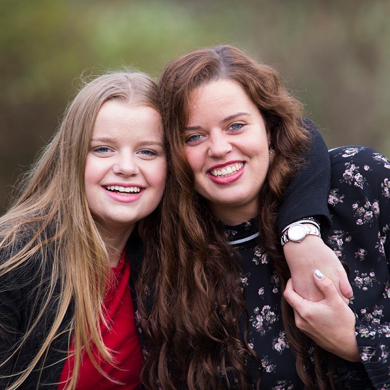 vriendinnenfotoshoot buiten vierkant