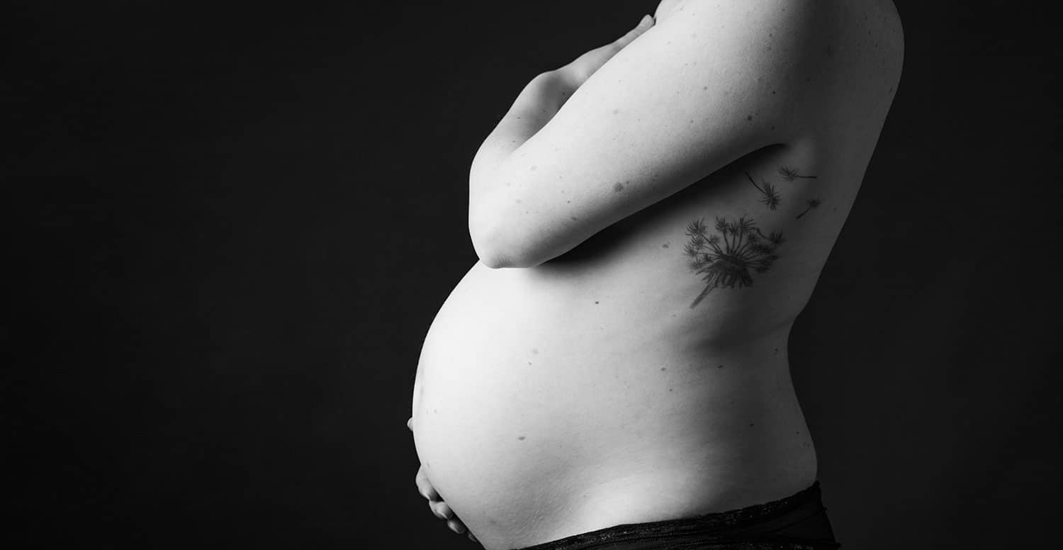 zwangerschapsfotografie in de studio
