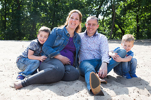 zwangerschapsfotoshoot kinderen