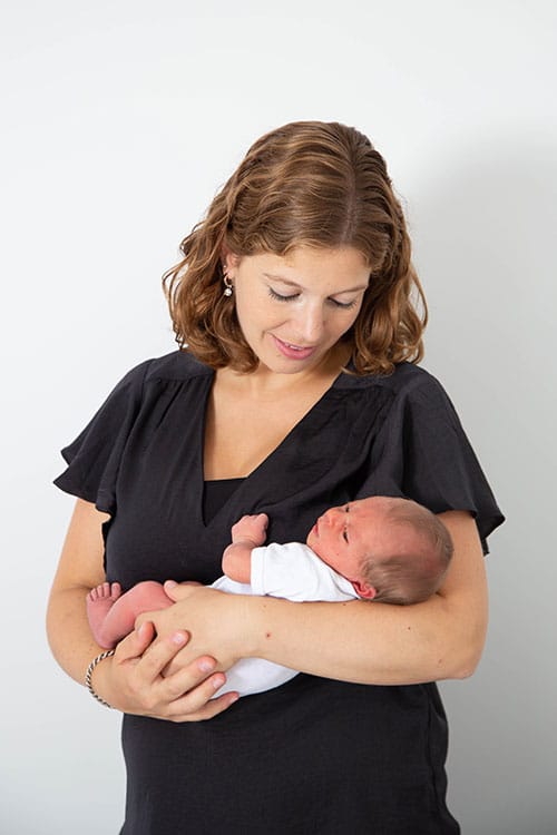 newborn fotoshoot met mama