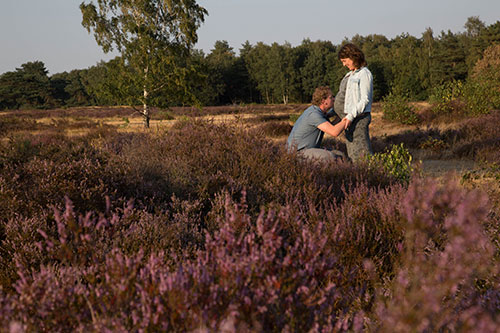 fotoshoot op de hei