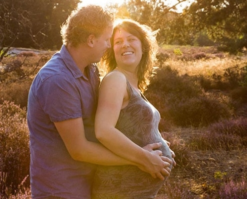 spontane zwangerschapsfotoshoot op locatie