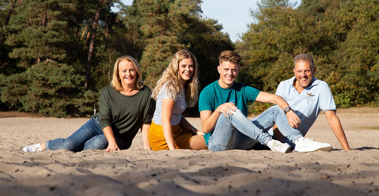 familiefotoshoot in de buitenlucht