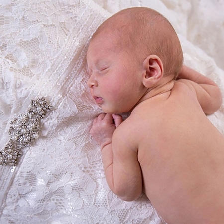 newbornfotoshoot in de studio