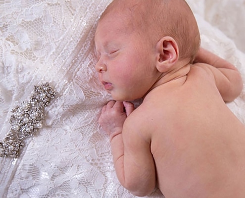 newbornfotoshoot in de studio