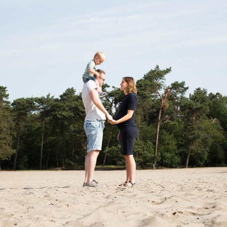 fotoshoot zwangerschap gezin