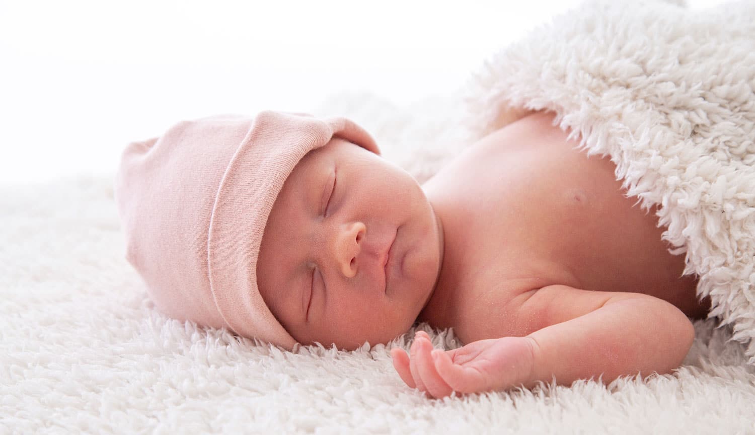 Shoot newborn verwarmde studio