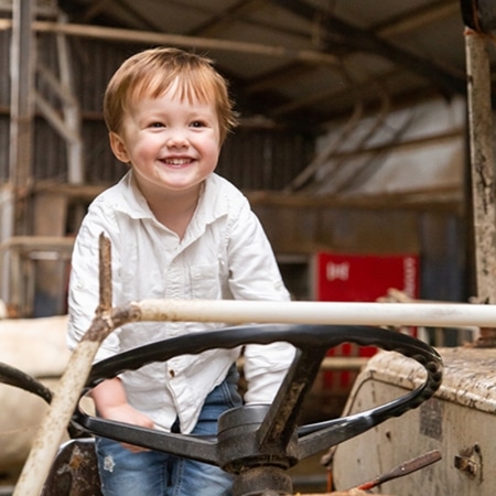 boerderijfotoshoot Tractor