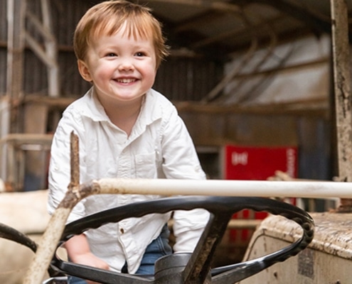 boerderijfotoshoot Tractor