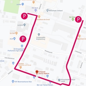 Sharon Willems plattegrond route