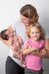 fotoshoot pasgeboren baby