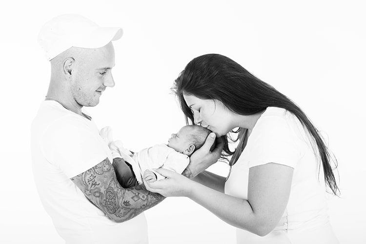 gezin newborn shoot