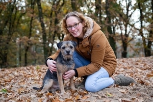 hond in de natuur shoot