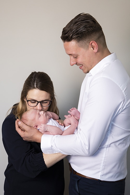 ouders baby fotoshoot