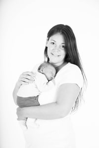 pasgeboren baby fotoshoot