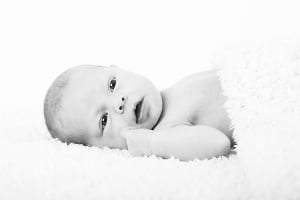 zwartwit newbornfotografie