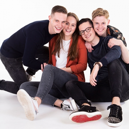 Familie fotoshoot in studio Brabant