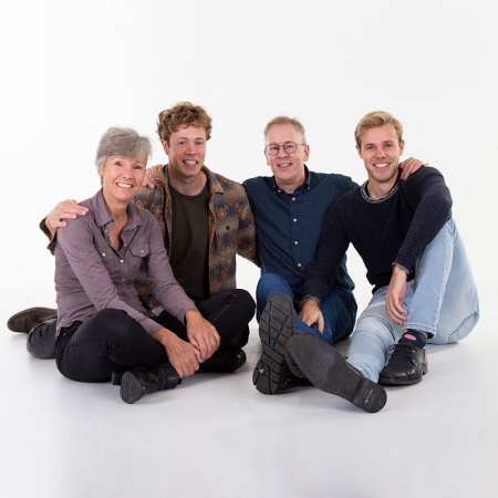 familie fotoshoot in de studio