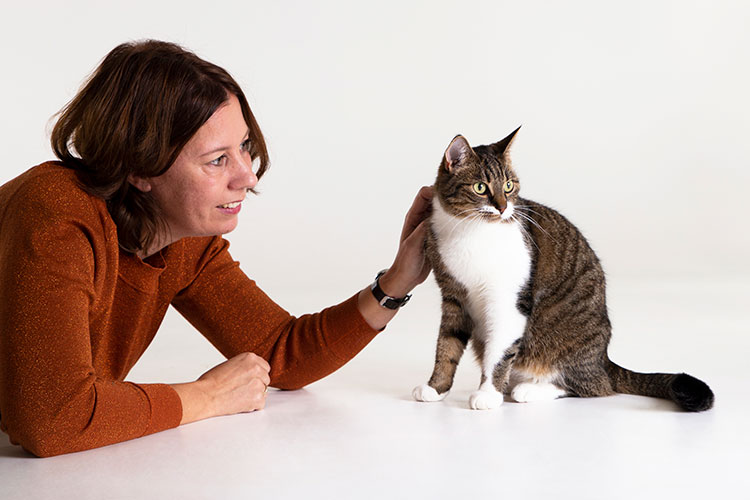 kattenshoot knuffel met baasje