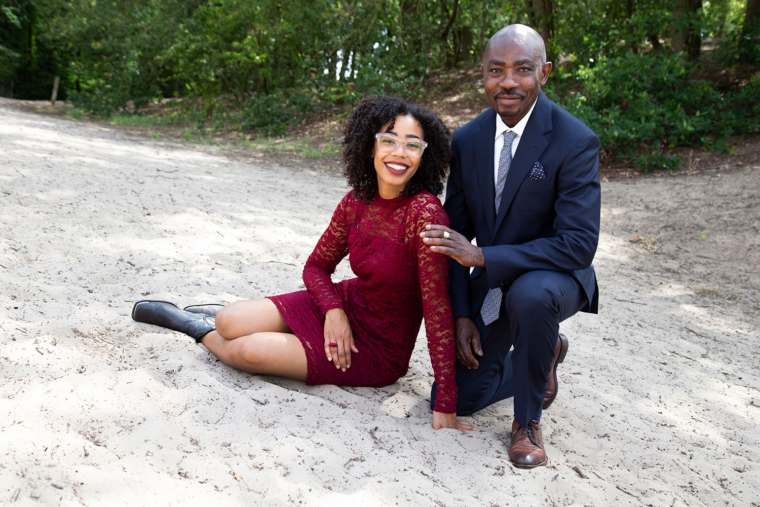 familiefotoshoot op zandvlakte in uden